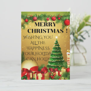 "¡Deseos cálidos para un Navidad alegre!"