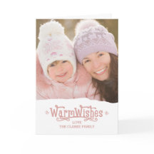 Deseos Cálidos | Tarjeta de Felicitación de Foto d