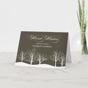 Deseos cálidos Tarjeta de vacaciones para empresas