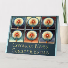 Deseos coloridos Sueños coloridos - Tarjeta de cum