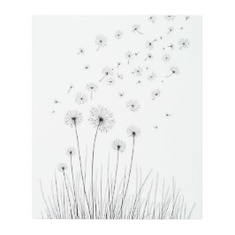 Deseos Dandelion, Arte Minimalista.