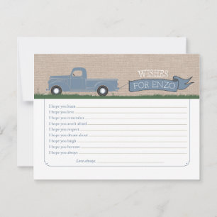 Deseos de Baby Boy - Tarjetas de Consejos para Cam