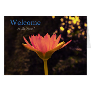 Deseos de bienvenida de Lotus mínimo blanco