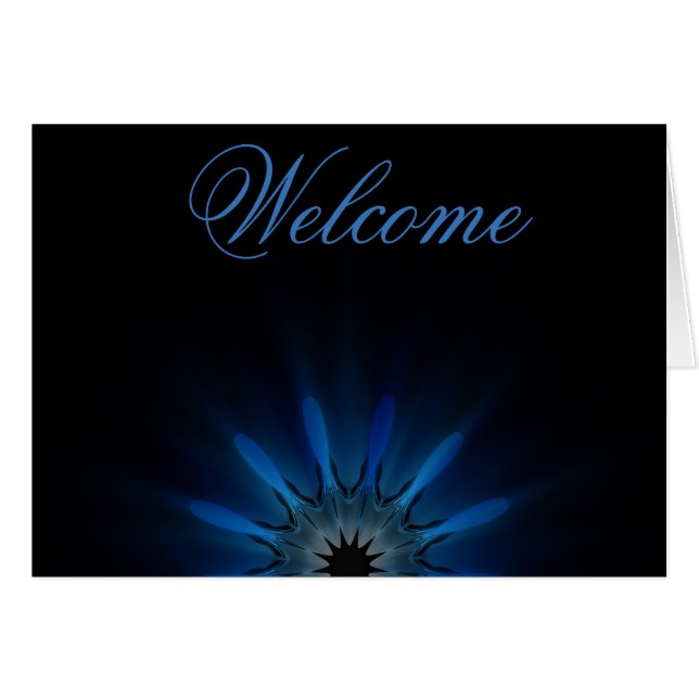 Deseos de bienvenida de Lotus mínimo blanco (Anverso (Horizontal))