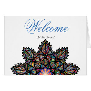 Deseos de bienvenida de Lotus mínimo blanco