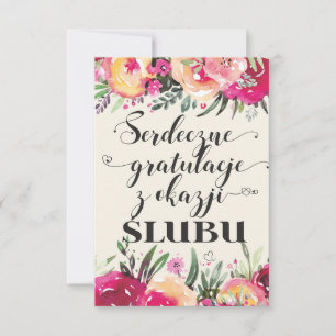 Deseos de boda polaca en Polonia
