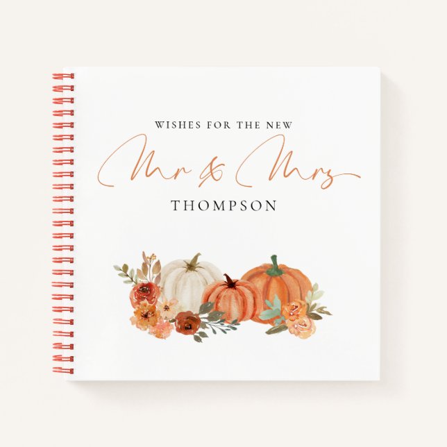 Deseos de calabazas otoñales para el Libro de la S (Anverso)