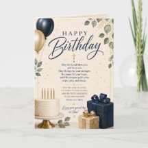 Deseos de Cumpleaños Bendito – Tarjeta de Cumpleañ