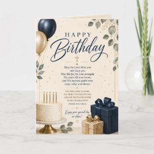 Deseos de Cumpleaños Bendito – Tarjeta de Cumpleañ