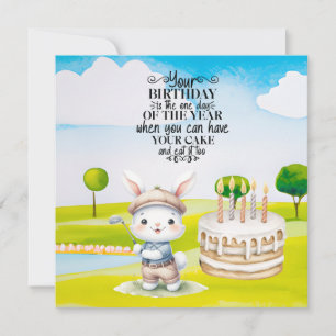 Deseos de cumpleaños de Golfer sobre el fondo de G