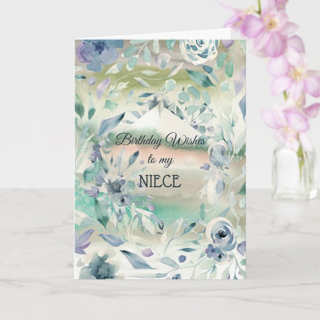 Deseos De Cumpleaños Para Mi Tarjeta De sobrina (Orquídea)