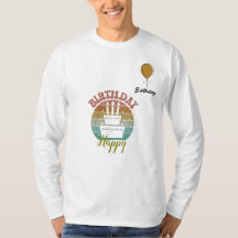 Deseos de cumpleaños personalizados con camisetas
