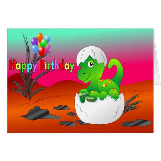 Deseos de Dino del bebé (Anverso (Horizontal))