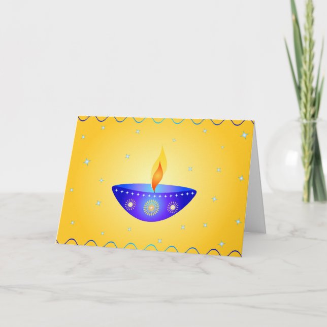 Deseos de Diwali - Tarjeta (Anverso)