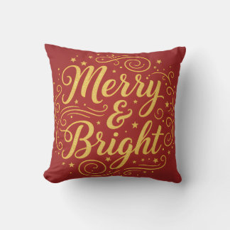 Deseos de Feliz Navidad para Alegrar | Almohada De
