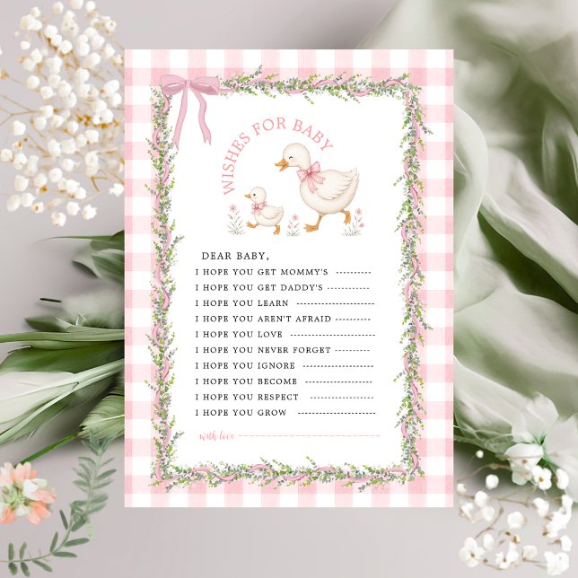 Deseos de Gingham Rosa Silly Goose para Consejos d (Subido por el creador)