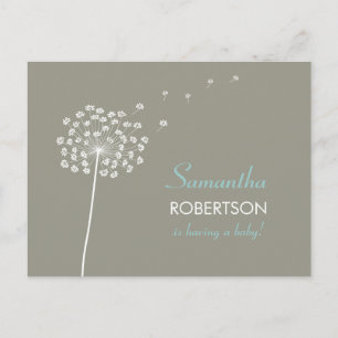 Deseos de la invitación con postales de Baby Showe