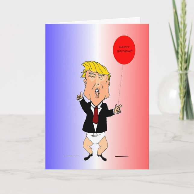 Deseos de la tarjeta de cumpleaños de Trump (Anverso)
