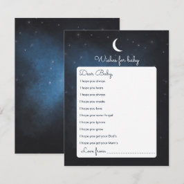 Deseos de la tarjeta de juego Baby Shower