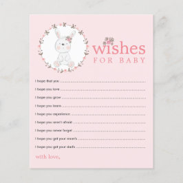 Deseos de las tarjetas de asesoramiento Baby Showe