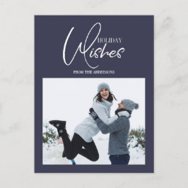 Deseos de Navidad Foto Tarjeta Postal