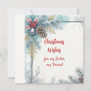 Deseos de Navidad Hermanita Amiga Carbonero