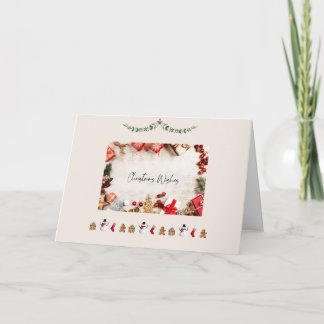 Deseos de Navidad Rústicos con Texto Personalizabl