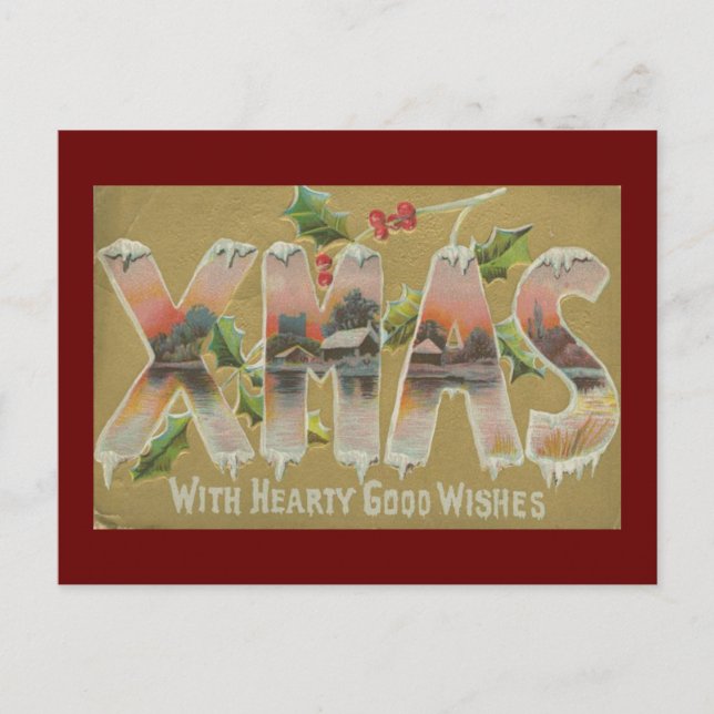 Deseos de Navidad Vintage (Anverso)
