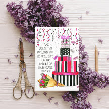 Deseos de su tarjeta de cumpleaños personalizada p