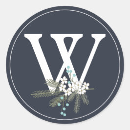 Deseos de vacaciones Sello para sobres de Navidade