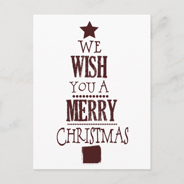 Deseos del Árbol de Navidad Rojo (Anverso)