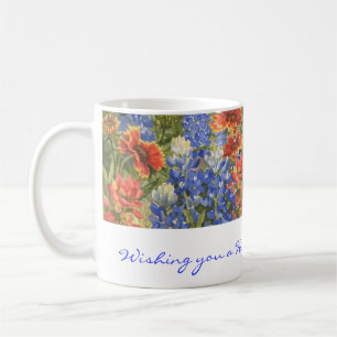 ¡Deseos del cumpleaños! Taza de los Wildflowers de