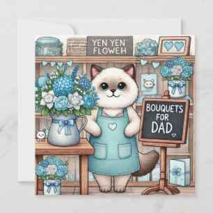 Deseos del Día del Padre para papás de gatos amant