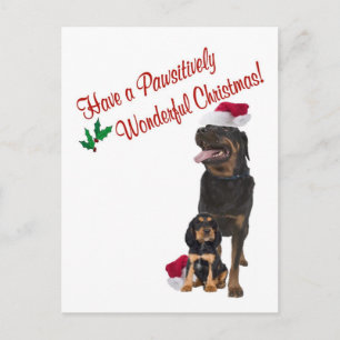 Deseos del navidad de Rottweiler