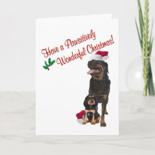 Deseos del navidad de Rottweiler