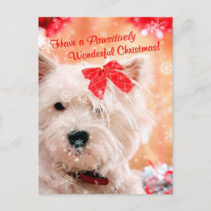 Deseos del navidad de Terrier blanco de montaña