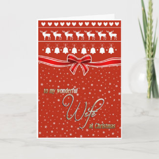 Deseos del navidad para mi esposa maravillosa