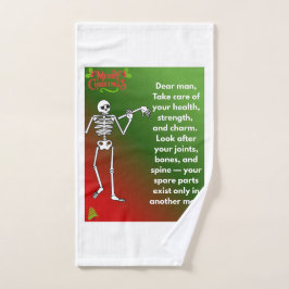 Deseos divertidos de Navidad para esqueleto para h