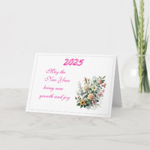 Deseos en flor para la tarjeta de felicitación ple