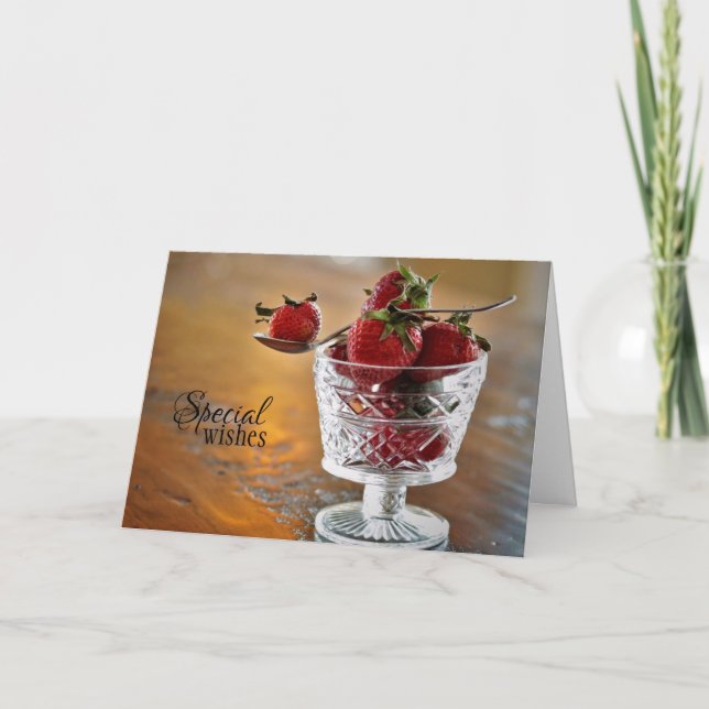 Deseos especiales para una tarjeta de cumpleaños f (Anverso)