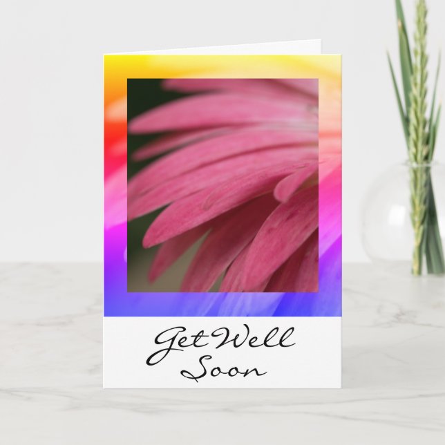 Deseos florecientes - Salir Bien Pronto Tarjeta (Anverso)