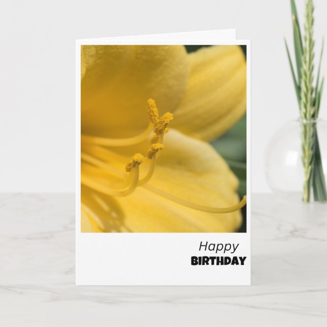 Deseos florecientes - Tarjeta de cumpleaños de flo (Anverso)