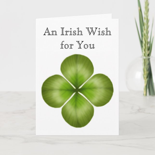 Deseos irlandeses por su tarjeta de amante (Anverso)