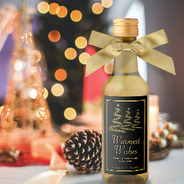 Deseos más cálidos Árboles de vacaciones dorados y