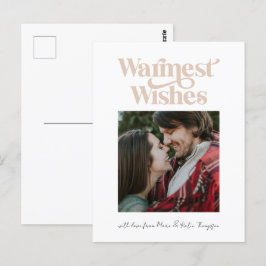 Deseos más cálidos postal moderna de vacaciones