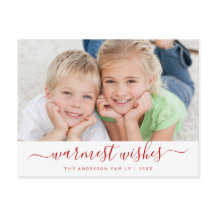 Deseos más cálidos Script Tarjeta fotográfica navi