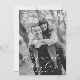 Deseos más Cálidos | Tarjeta de Foto de Vacaciones