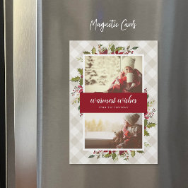 Deseos más cálidos Tarjeta fotográfica magnética d