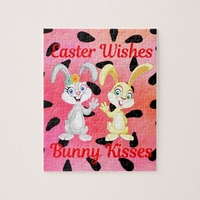 DESEOS MÁS FÁCILES, BUNNY KISSES JIGSAW PUZZLE (Vertical)