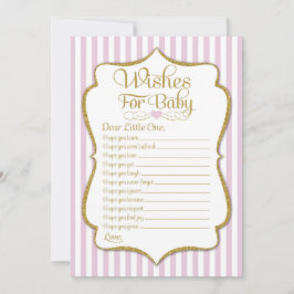 Deseos Para El Juego De Baby Shower De Baby Pink G